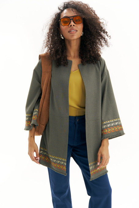 Кардиган женский с вышивкой 22-879-2