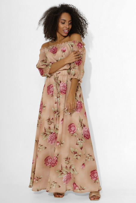 Платье в пол 22-887-1