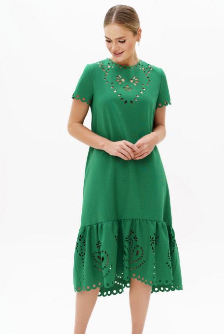 Платье зеленое 23-231-3