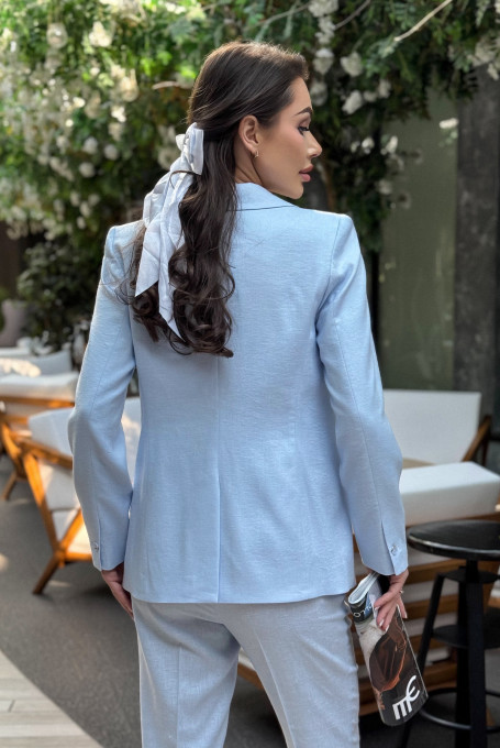 Брючный костюм голубого цвета 24-330-2