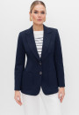 Жакет женский синий трикотажный классический 24-343-1