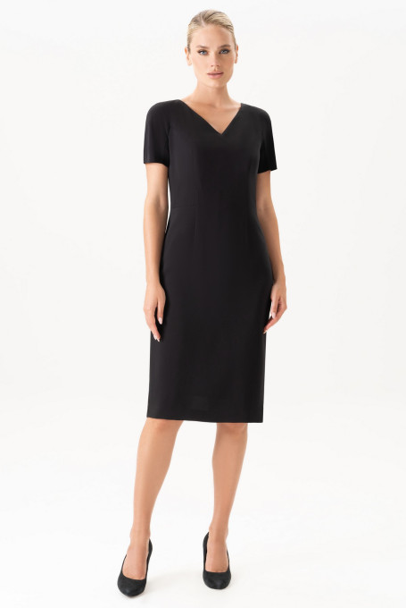 Черный костюм с платьем 24-359-1