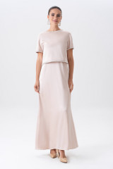 Нарядный женский костюм с длинным платьем URS / ЮРС