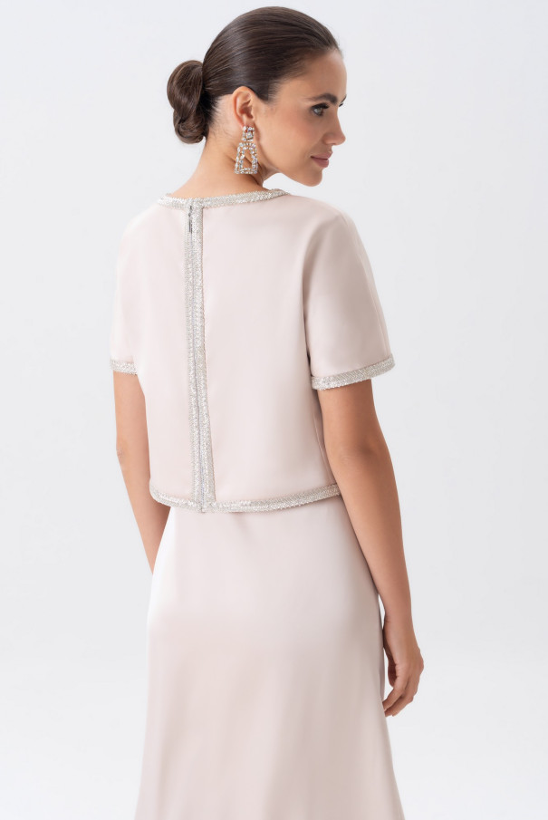 Нарядный женский костюм с длинным платьем URS / ЮРС