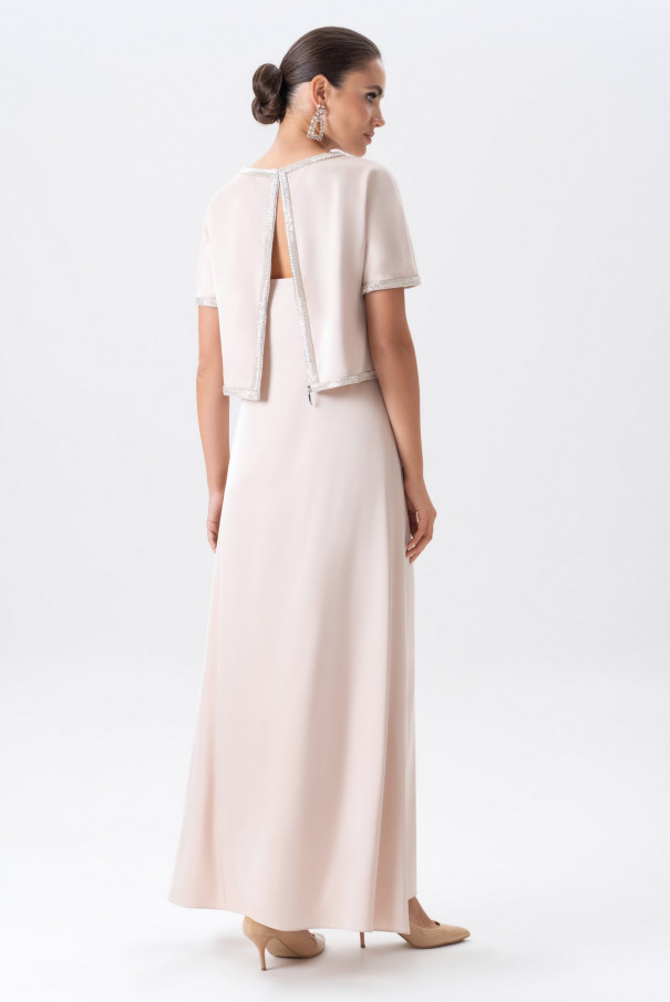 Нарядный женский костюм с длинным платьем URS / ЮРС