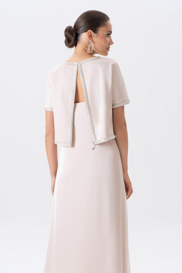 Нарядный женский костюм с длинным платьем URS / ЮРС