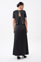 Нарядный черный костюм с платьем URS / ЮРС