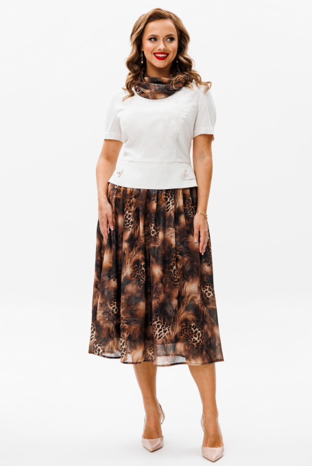 Костюм с юбкой 24-385-3