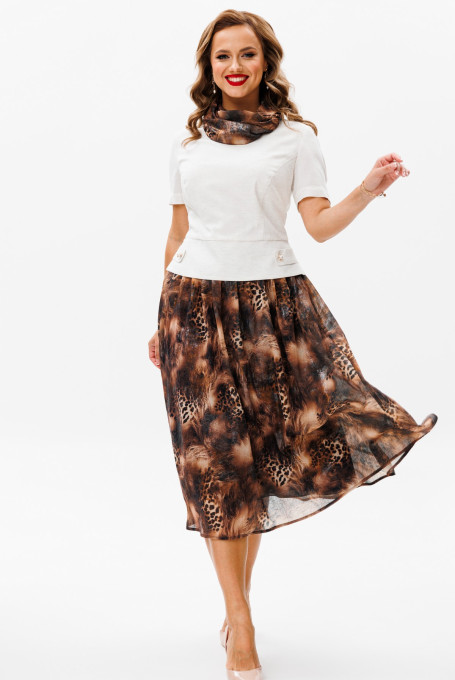 Костюм с юбкой 24-385-3