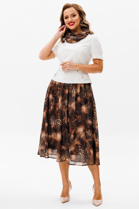 Костюм с юбкой 24-385-3