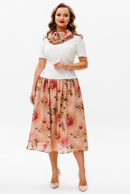 Костюм с юбкой 24-385-4