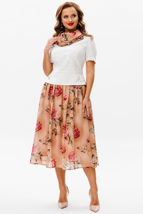 Костюм с юбкой 24-385-4