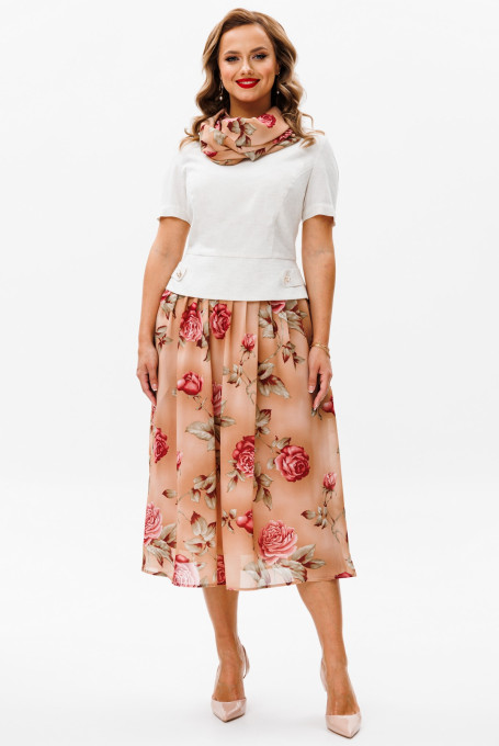 Костюм с юбкой 24-385-4