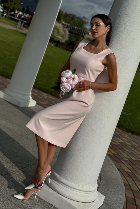 Костюм женский с платьем нарядный 24-456-1