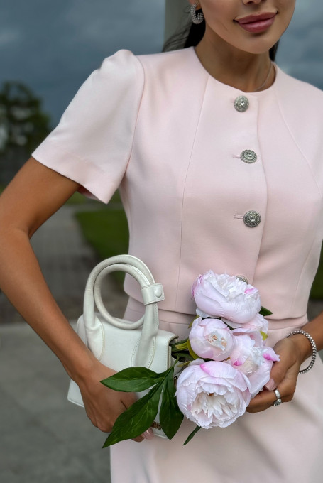 Костюм женский с платьем нарядный 24-456-1