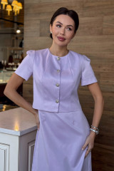 Лавандовый костюм с платьем URS ЮРС