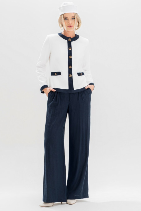 Синие женские брюки 25-547-1 (164-170)