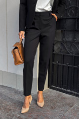 Брюки женские классические черные зауженные URS / ЮРС