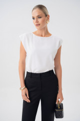 Брюки женские классические черные зауженные URS / ЮРС