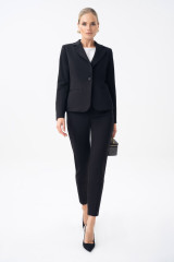 Брюки женские классические черные зауженные URS / ЮРС