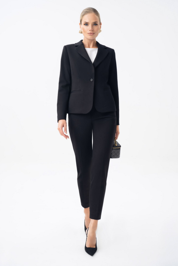 Брюки женские классические черные зауженные URS / ЮРС