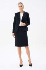 Юбка женская миди карандаш черная URS ЮРС