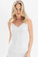 Белый топ с кружевом URS / ЮРС