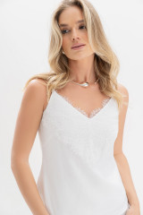 Белый топ с кружевом URS / ЮРС