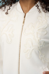 Женский костюм спорт шик URS ЮРС молочный