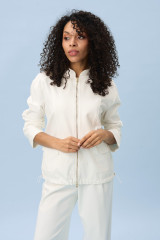 Белый брючный костюм URS в стиле casual ЮРС