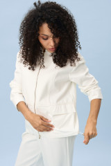 Белый брючный костюм URS в стиле casual ЮРС