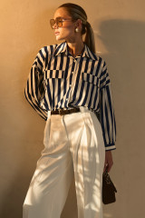 Рубашка в полоску женская стильная URS / ЮРС