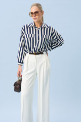 Рубашка в полоску женская стильная URS / ЮРС