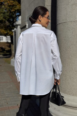 Рубашка женская белая удлиненная URS / ЮРС