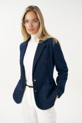 Джинсовый пиджак женский URS ЮРС синий