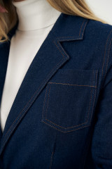 Джинсовый пиджак женский URS ЮРС синий