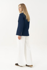 Джинсовый пиджак женский URS ЮРС синий