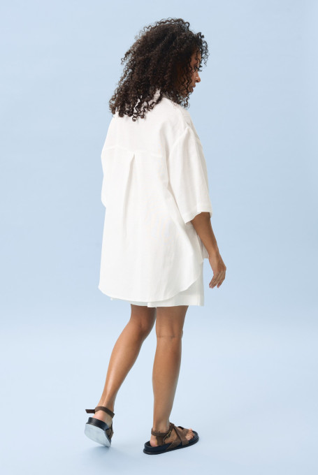 Летний костюм с шортами белый 25-617-2