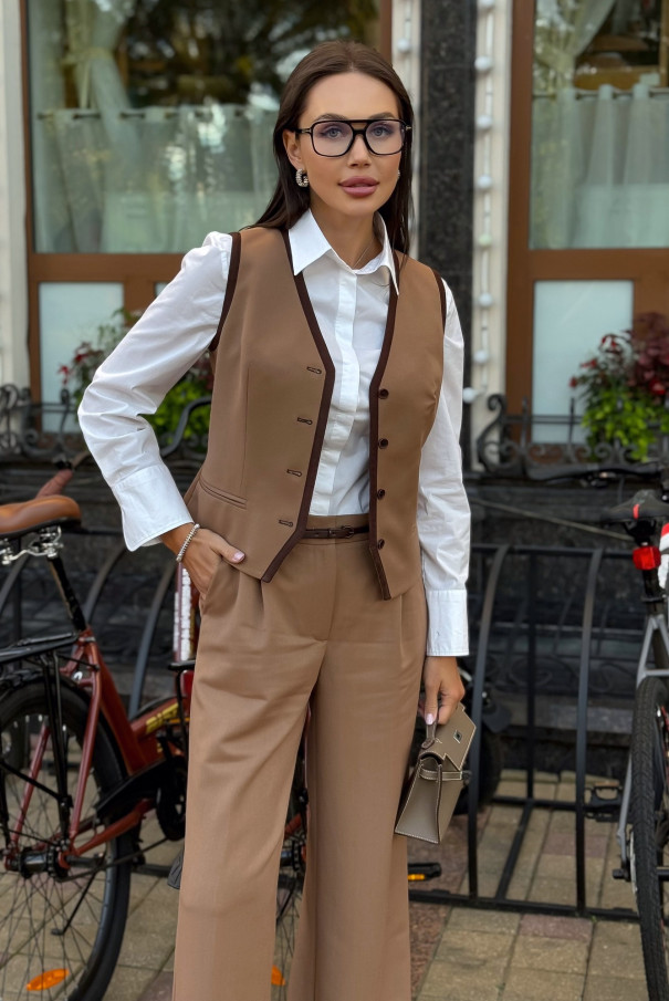 Костюм URS ЮРС женский брючный с жилетом классический