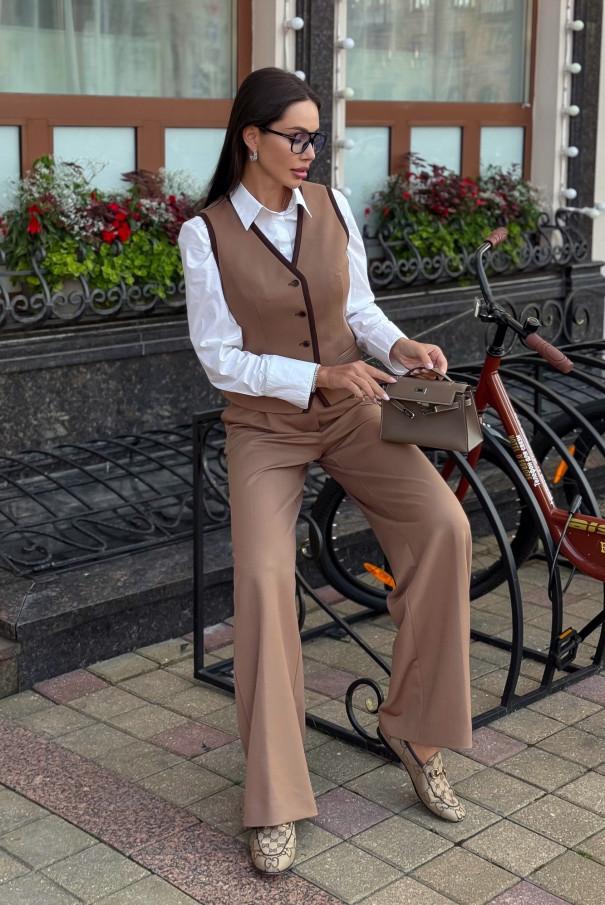 Костюм URS ЮРС женский брючный с жилетом классический