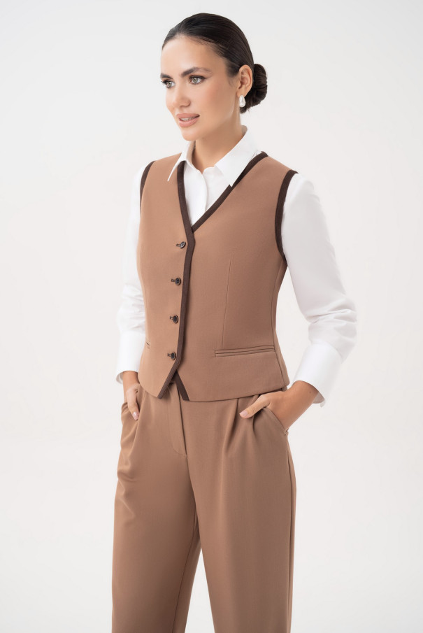 Костюм URS ЮРС женский брючный с жилетом классический