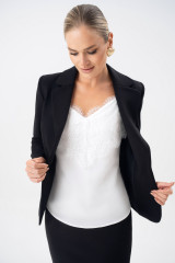 Белый кружевной топ URS | Топ женский ЮРС