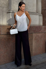 Белый кружевной топ URS | Топ женский ЮРС