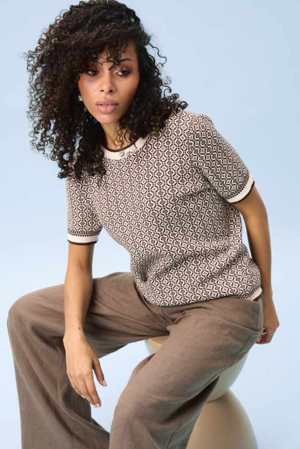 Джемпер женский летний коротким рукавом URS ЮРС