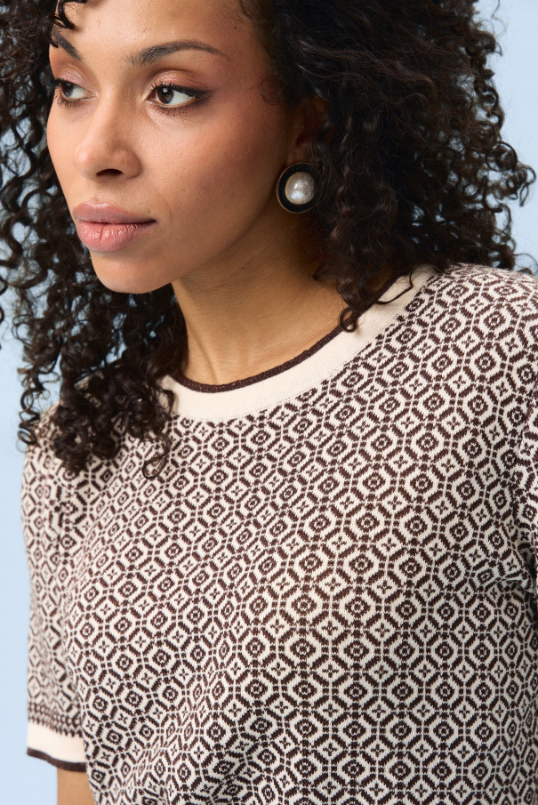 Джемпер женский летний коротким рукавом URS ЮРС