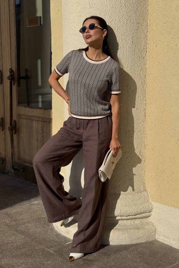 Джемпер женский летний коротким рукавом URS ЮРС