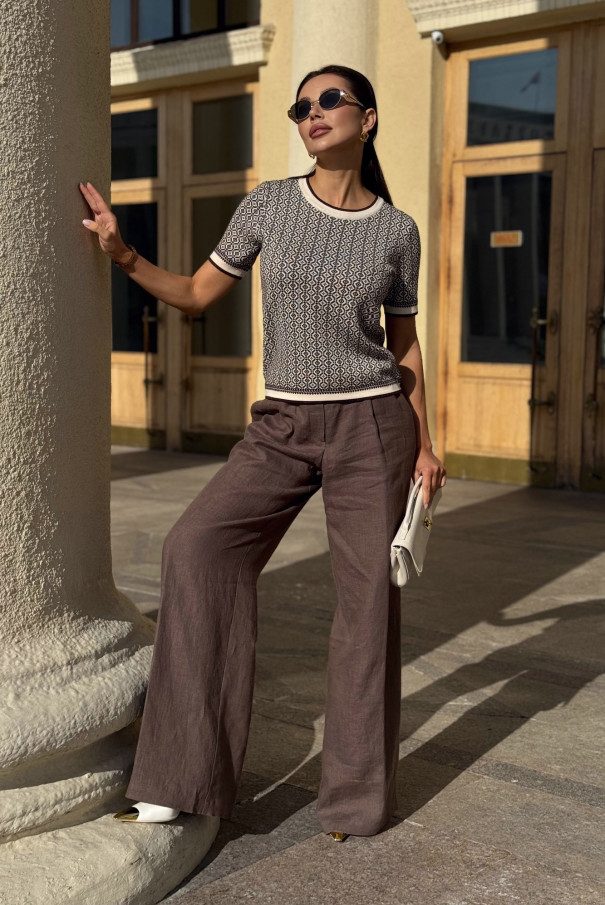 Джемпер женский летний коротким рукавом URS ЮРС