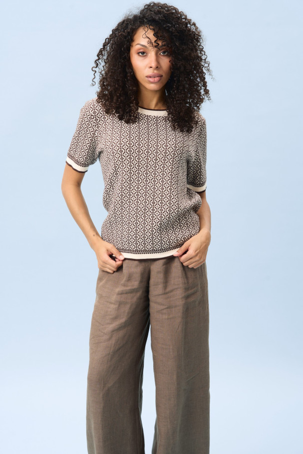 Джемпер женский летний коротким рукавом URS ЮРС