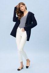 Синий жакет женский URS ЮРС трикотажный