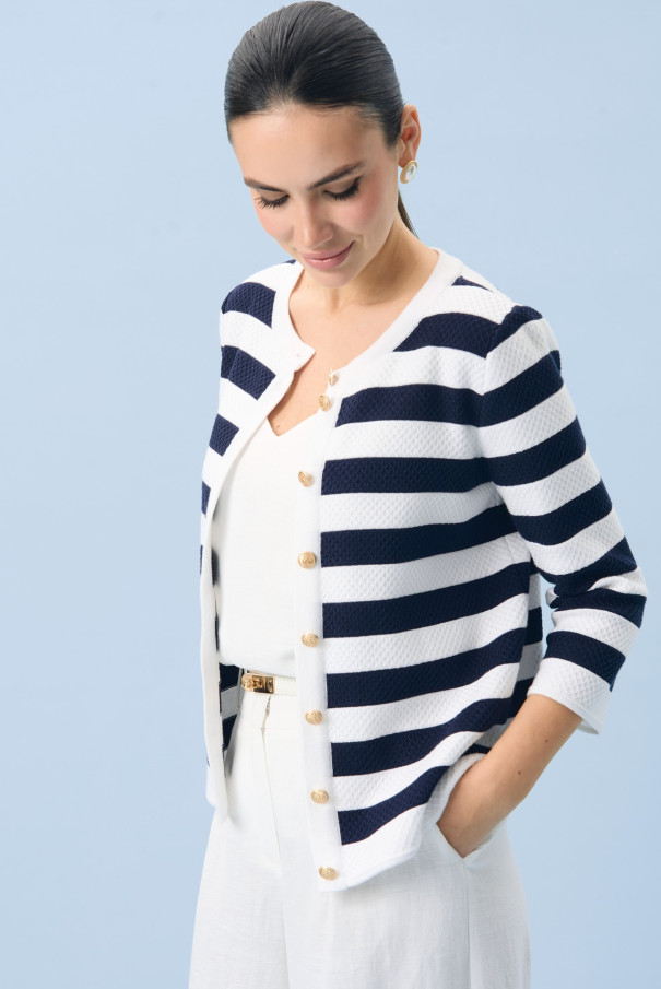 Женский жакет в морском стиле URS ЮРС